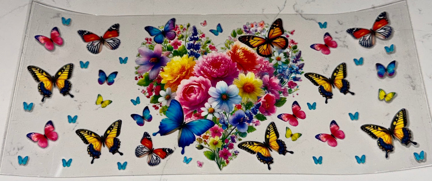 Floral/Butterfly Heart