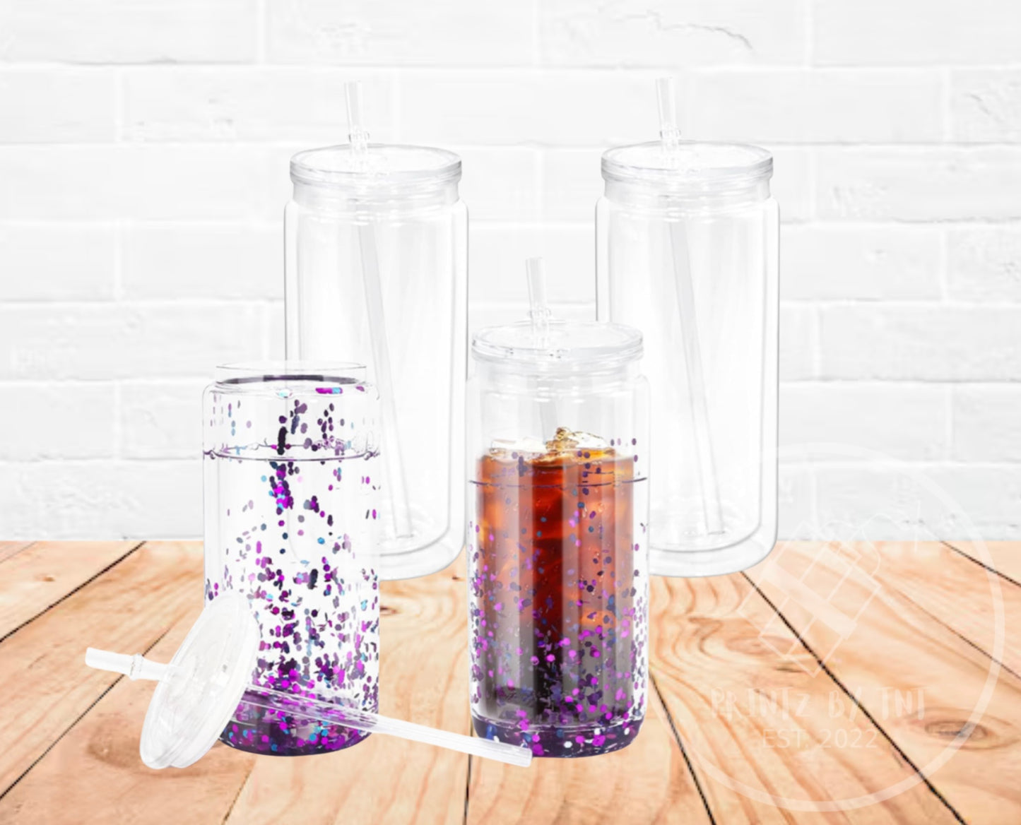 20oz Acrylic Snow Globe Tumbler