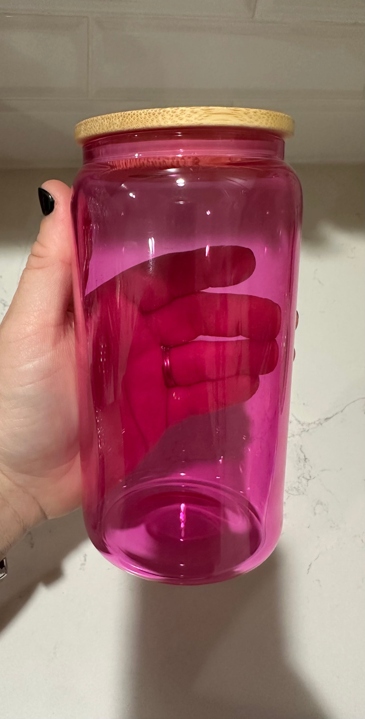 16oz Libby Cup- Hot Pink (Non-Snow Glob)