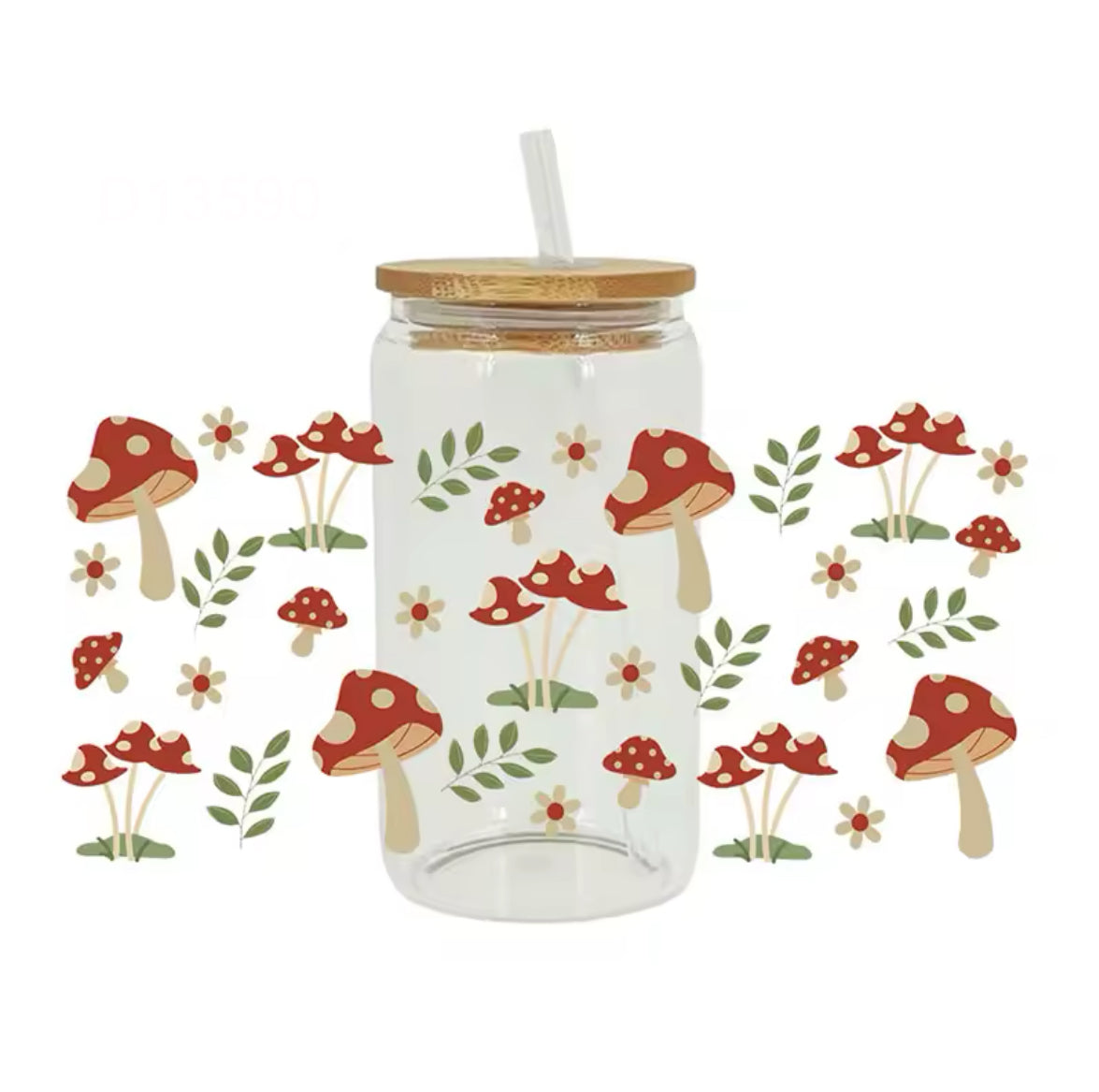 Mushroom & Leaves