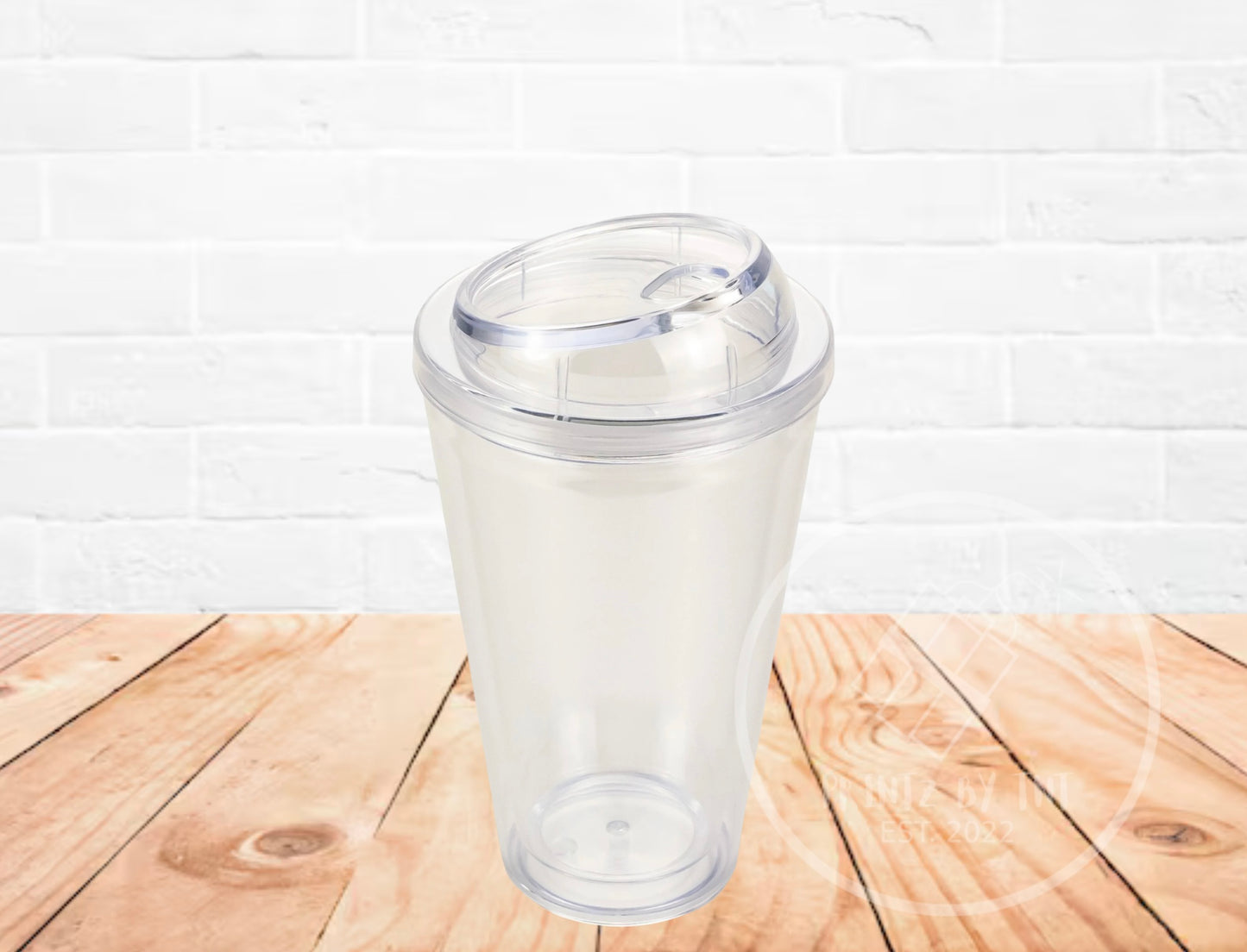 16oz Acrylic Snow Globe Coffee Cup