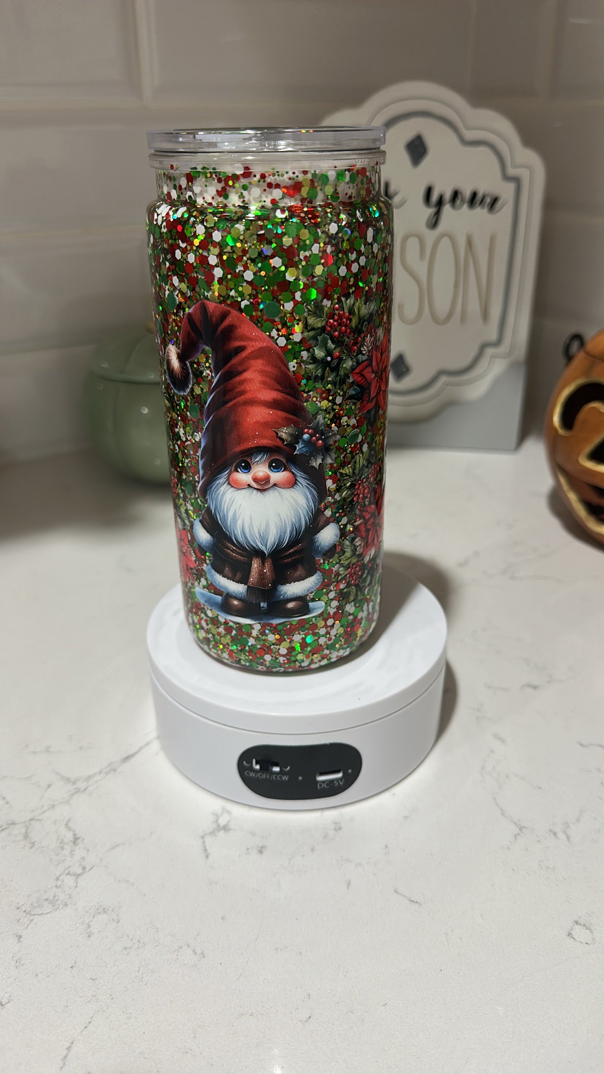 RTS-Premade-20oz Acrylic Suspended Flow With Glitter