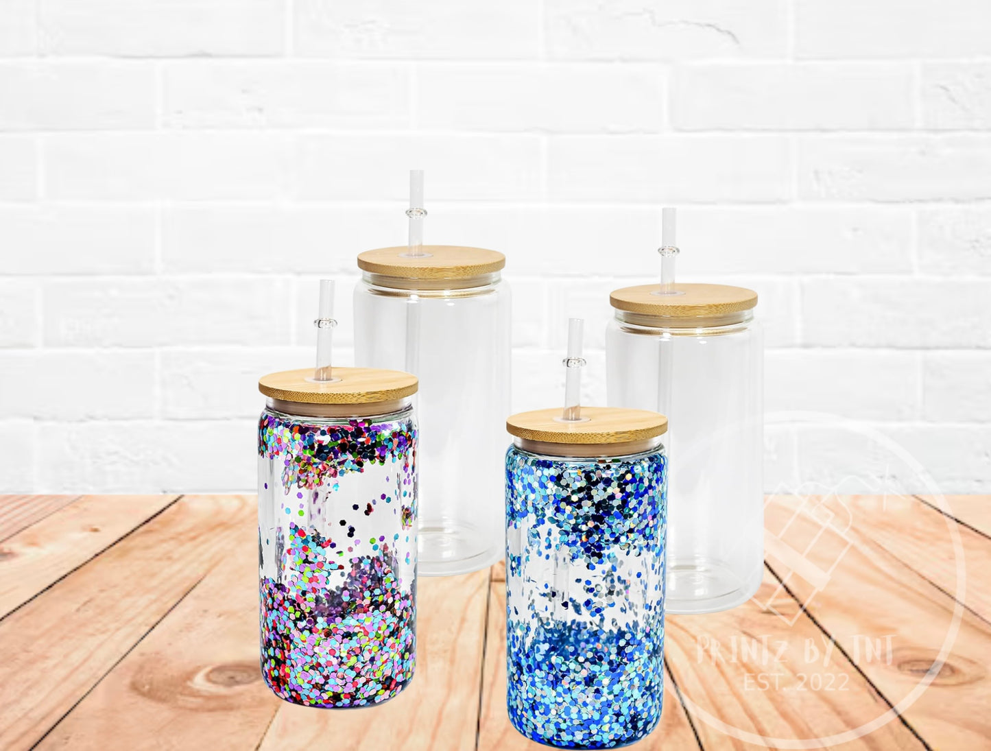 16oz Acrylic Snow Globe Tumbler