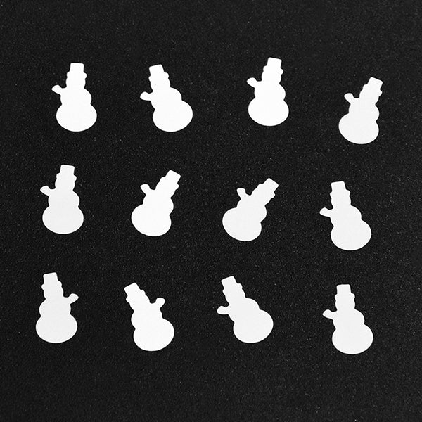 Snowman-8mm Shaped Glitter