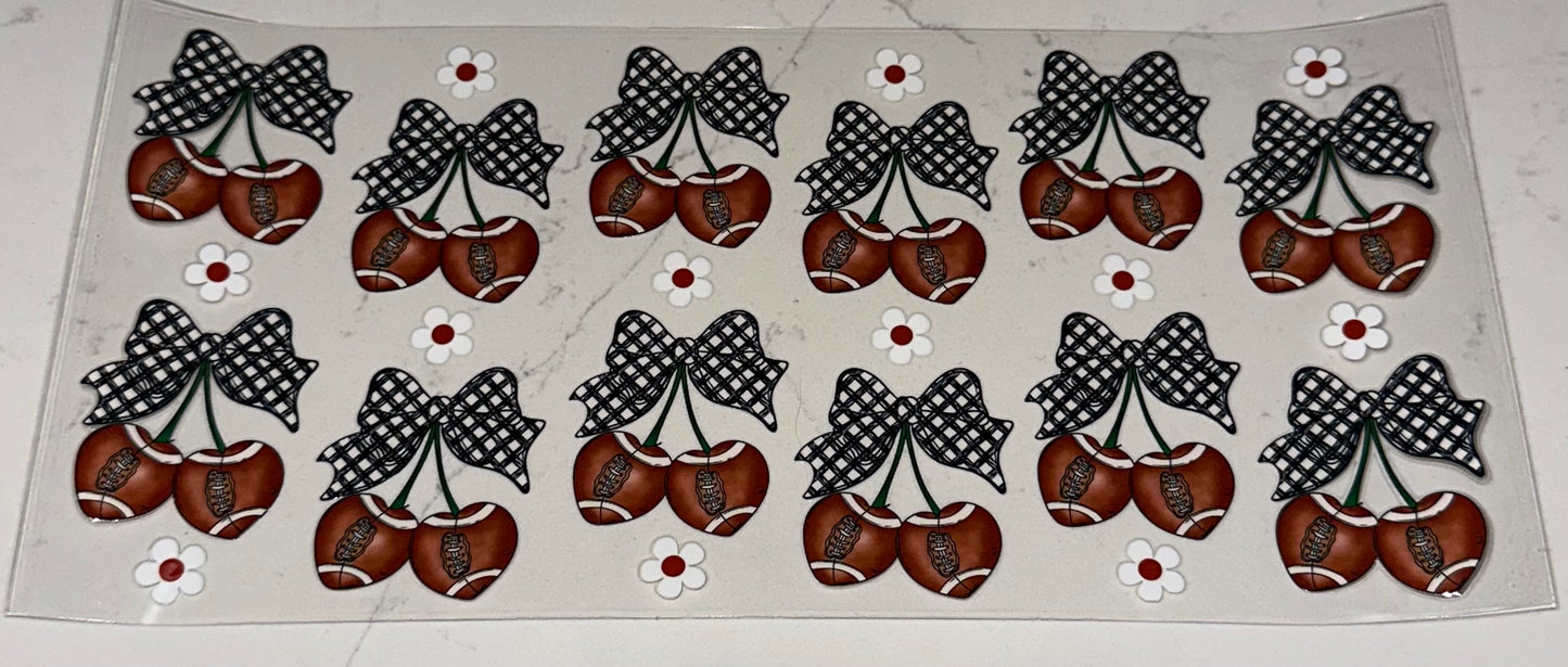 Cherry Footballs & Bows
