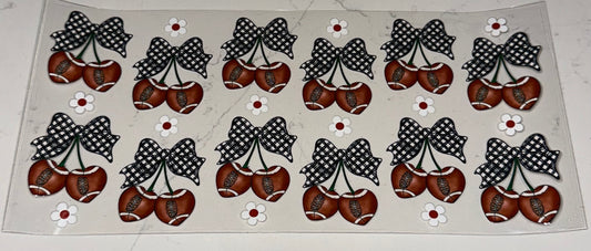 Cherry Footballs & Bows
