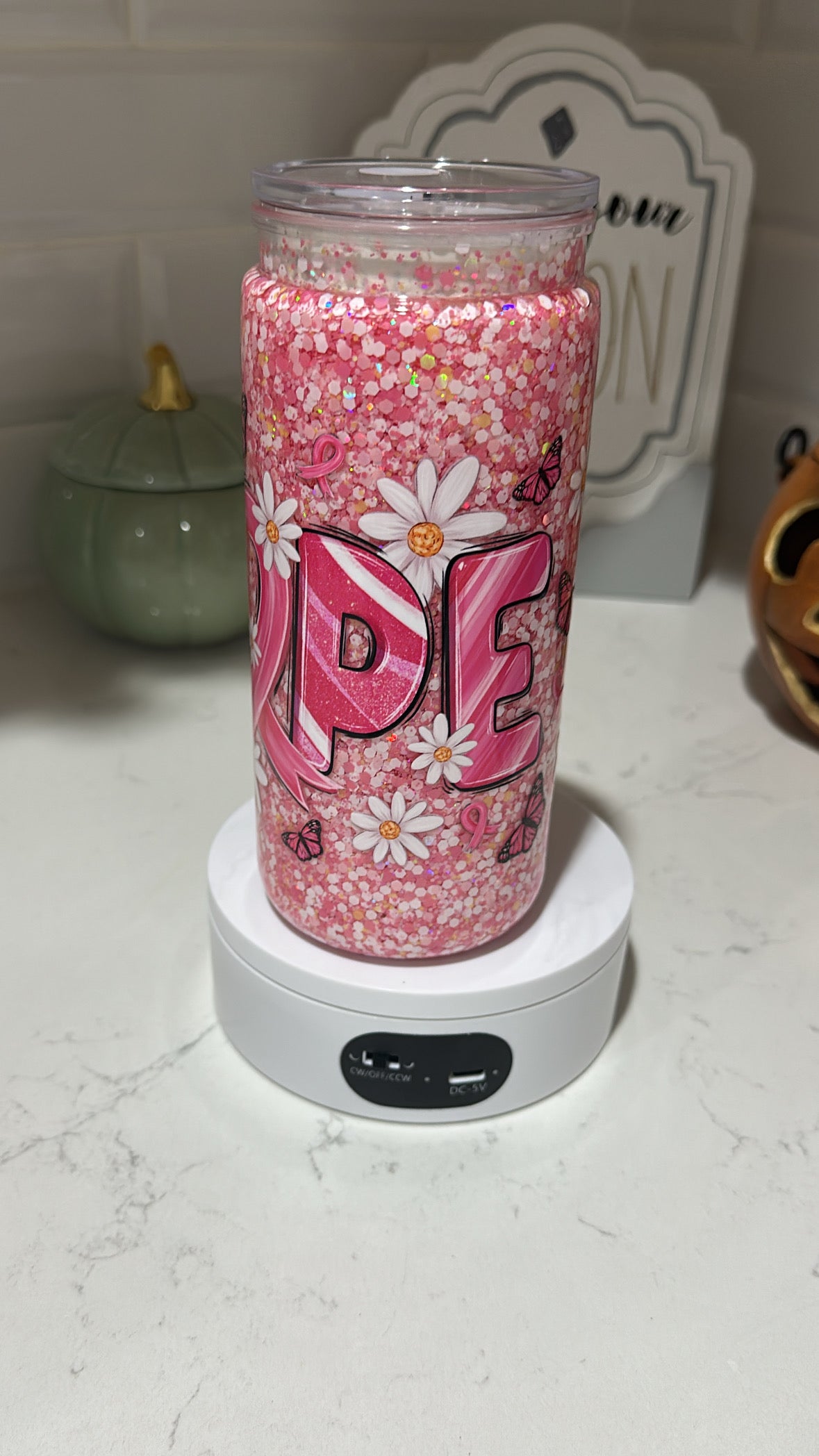 RTS-Premade-20oz Acrylic Suspended Flow With Glitter