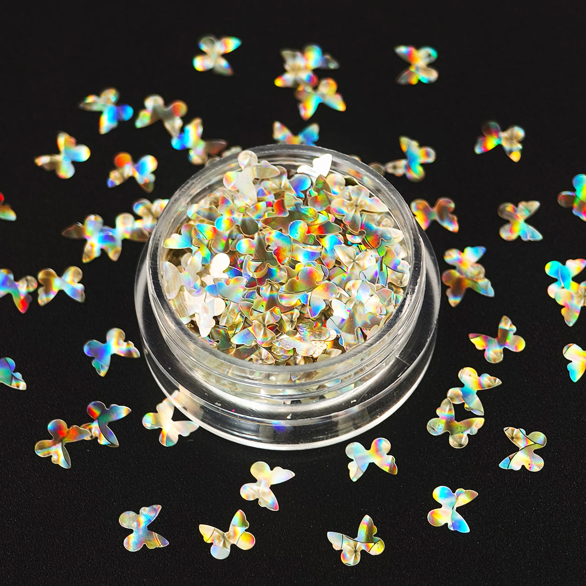 Holographic Butterflies-3mm Shaped Glitter