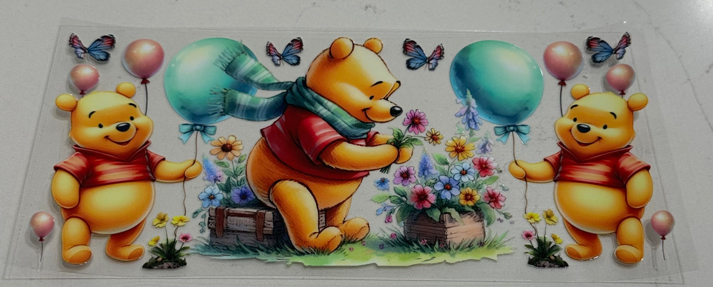 Pooh With Flowers