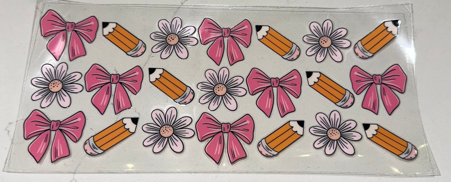 Teacher- Bow & Flowers 2