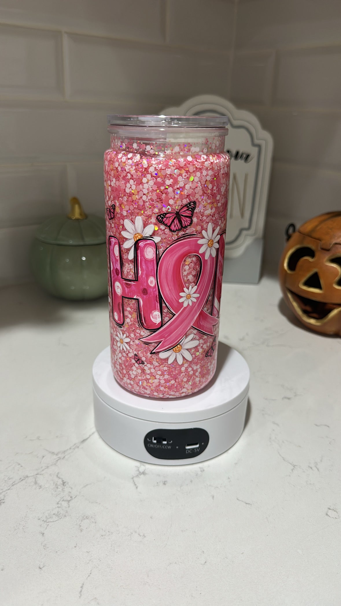 RTS-Premade-20oz Acrylic Suspended Flow With Glitter