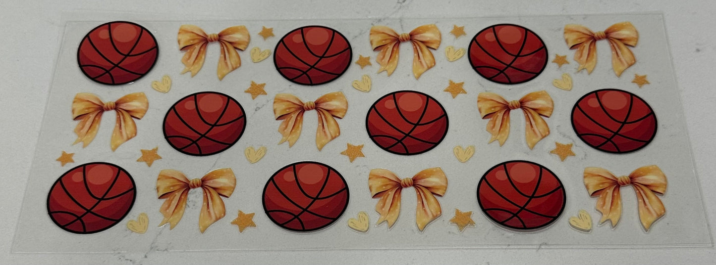 Basketball & Orange Bows