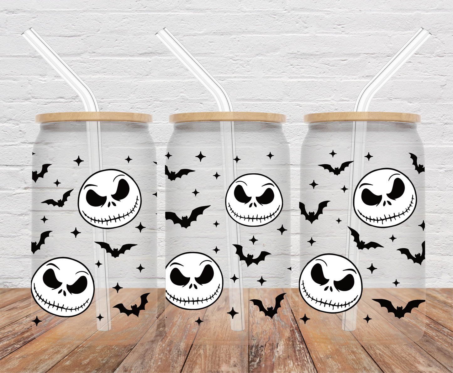 Pumpkin King & Bats- 16oz Cup Wrap